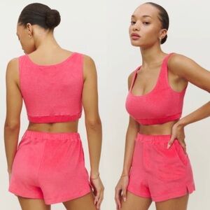Reformation Sequoia Two Piece in Snapdragon Pink Size M